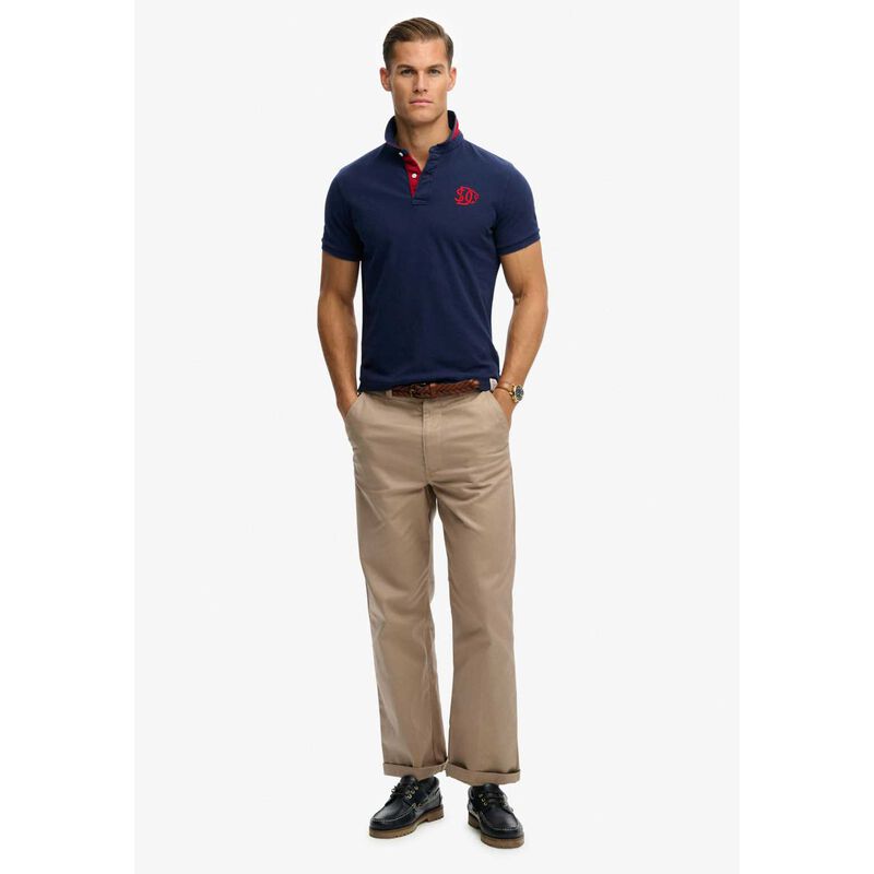 Superdry Pique Monogram Polo image number 3